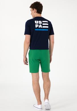 Erkek Yeşil Örme Şort - 50298062029