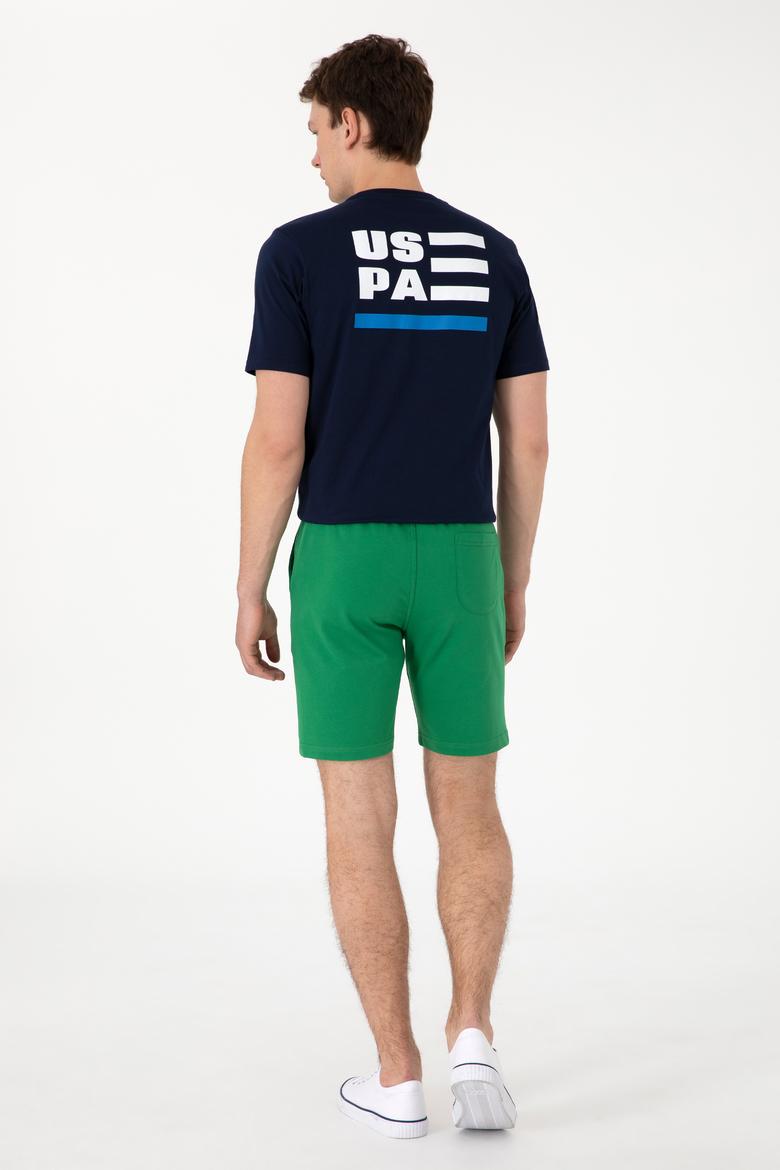 Erkek Yeşil Örme Şort - 50298062029