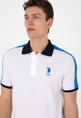 Erkek Regular Fit Polo Yaka Beyaz Tişört - 50299786018