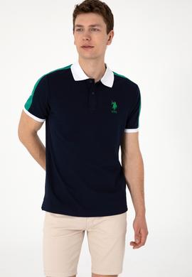 Erkek Regular Fit Polo Yaka Lacivert Tişört - 50299786009