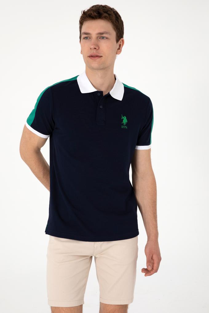 Erkek Regular Fit Polo Yaka Lacivert Tişört