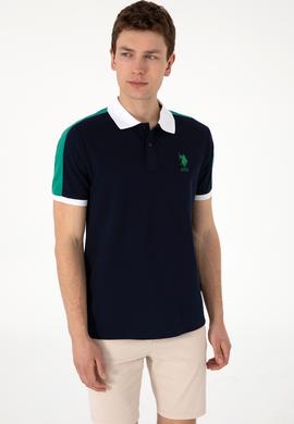Erkek Regular Fit Polo Yaka Lacivert Tişört - 50299786009