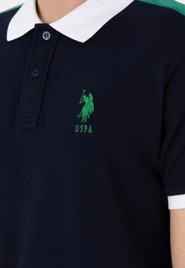 Erkek Regular Fit Polo Yaka Lacivert Tişört - 50299786009