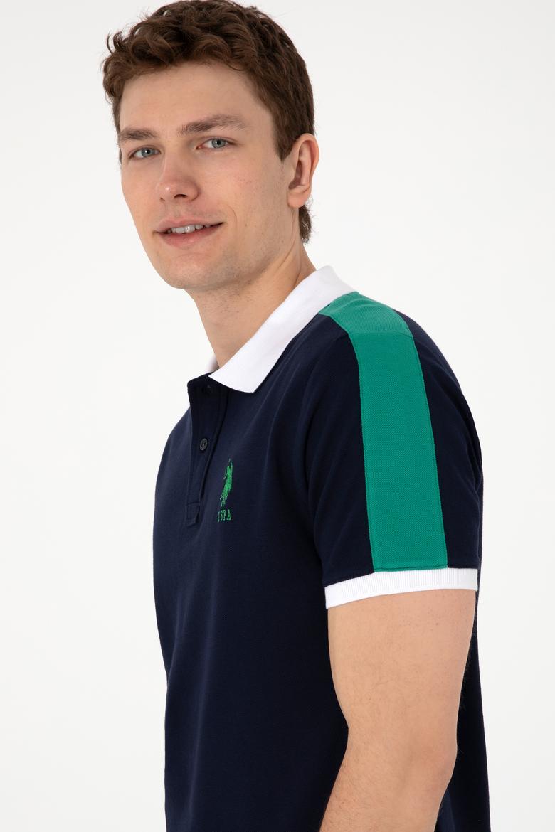 Erkek Regular Fit Polo Yaka Lacivert Tişört - 50299786009