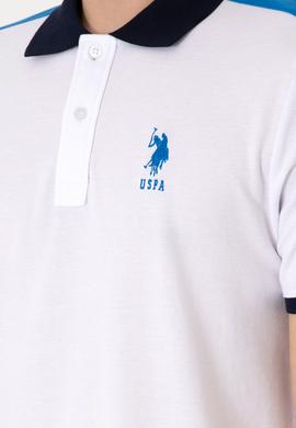 Erkek Regular Fit Polo Yaka Beyaz Tişört - 50299786018