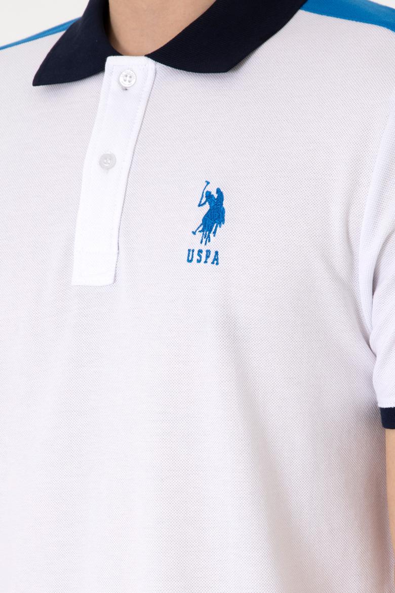 Erkek Regular Fit Polo Yaka Beyaz Tişört - 50299786018