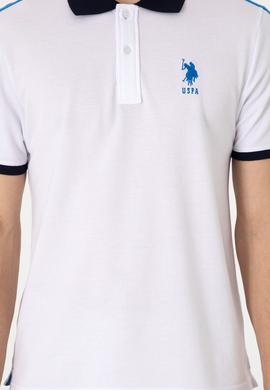 Erkek Regular Fit Polo Yaka Beyaz Tişört - 50299786018