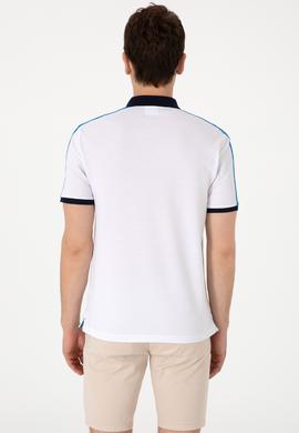 Erkek Regular Fit Polo Yaka Beyaz Tişört - 50299786018