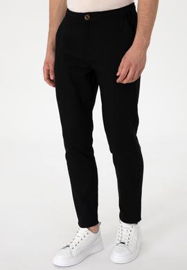 Erkek Siyah Kanvas Pantolon - 50300997144