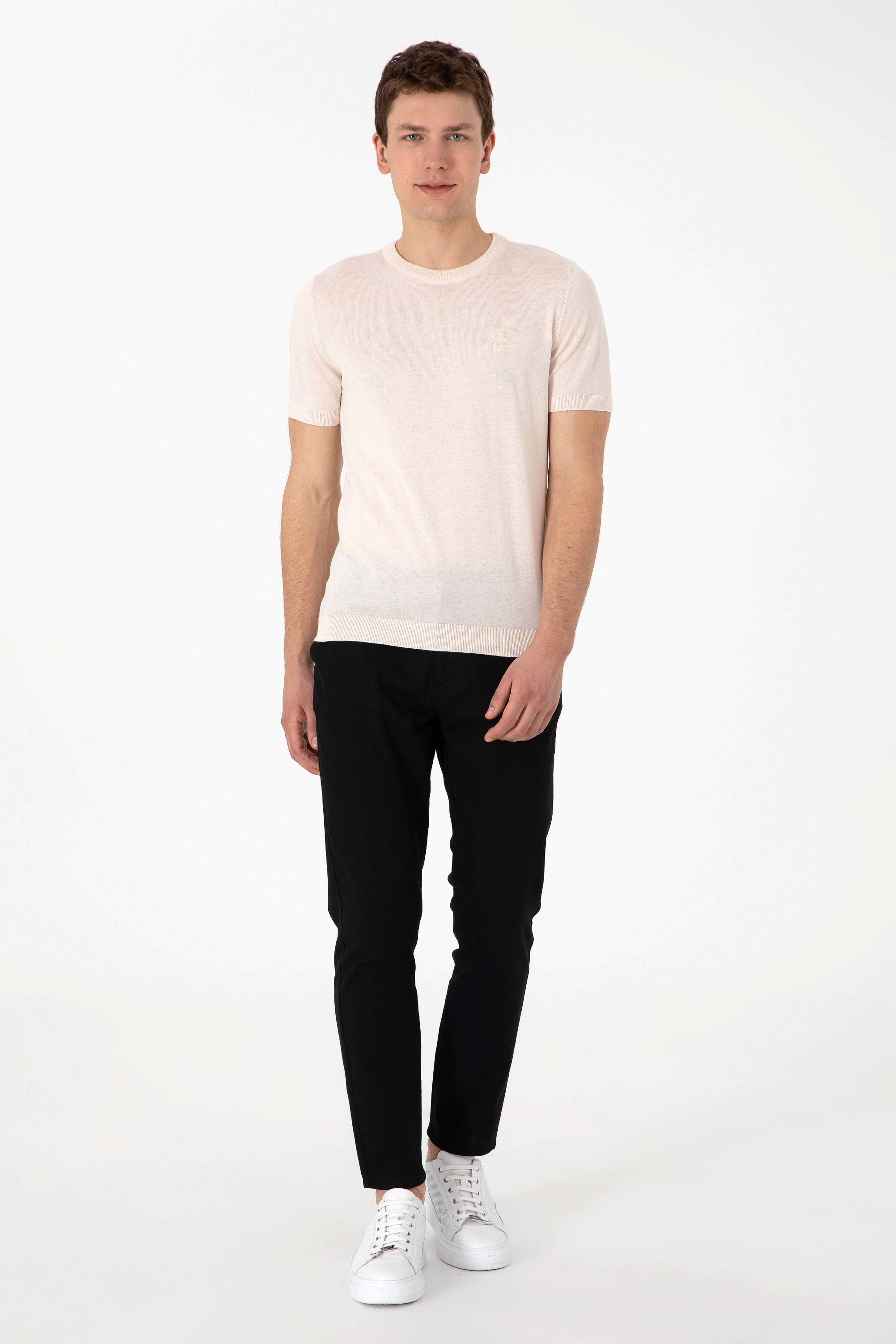 Erkek Carrot Fit Siyah Kanvas Pantolon - Image 1