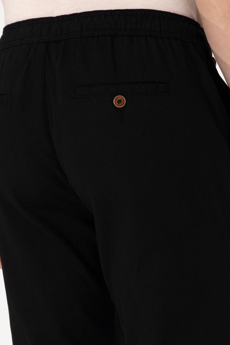 Erkek Siyah Kanvas Pantolon - 50300997144