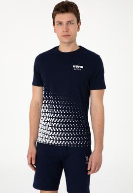 Erkek Regular Fit Bisiklet Yaka Lacivert Tişört - 50300264017