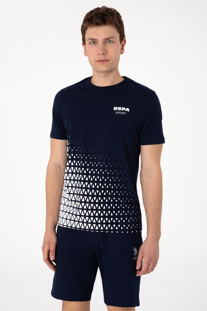 Erkek Regular Fit Bisiklet Yaka Lacivert Tişört