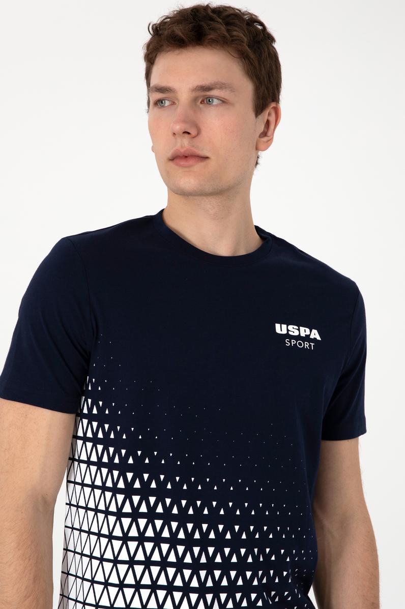 Erkek Regular Fit Bisiklet Yaka Lacivert Tişört