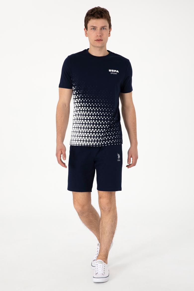 Erkek Regular Fit Bisiklet Yaka Lacivert Tişört - 50300264017