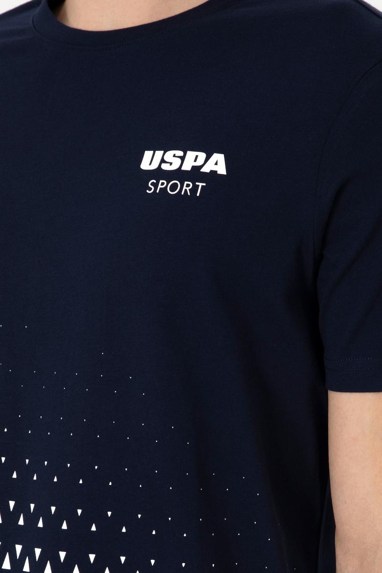 Erkek Regular Fit Bisiklet Yaka Lacivert Tişört - 50300264017