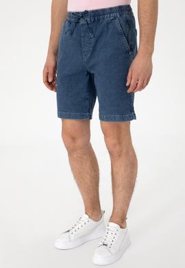 Erkek Mavi Jean Şort - 50304368006