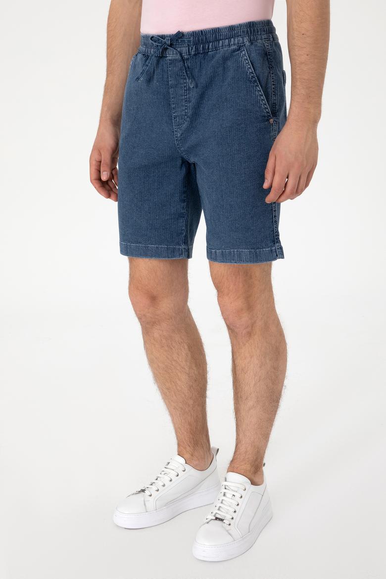 Erkek Mavi Jean Şort - 50304368006