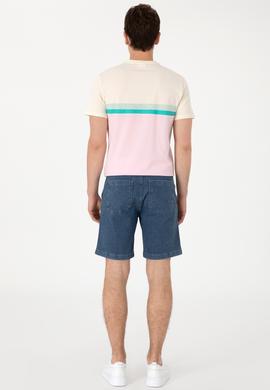 Erkek Mavi Jean Şort - 50304368006