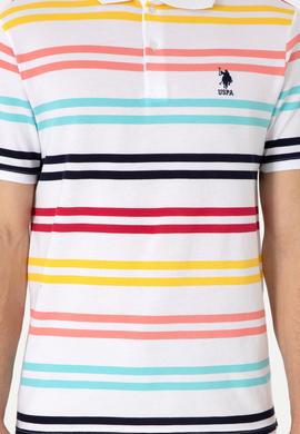 Erkek Regular Fit Polo Yaka Beyaz Tişört - 50306850018