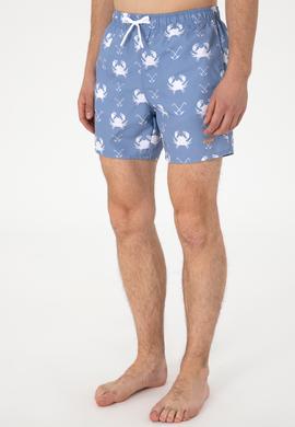 Erkek Mavi Deniz Şortu - 50299766012