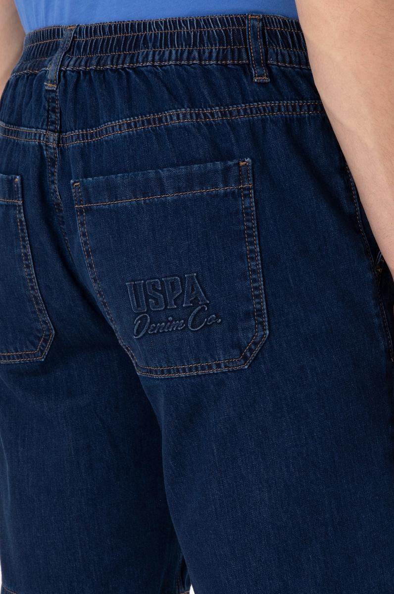 Erkek Eflatun Jean Şort