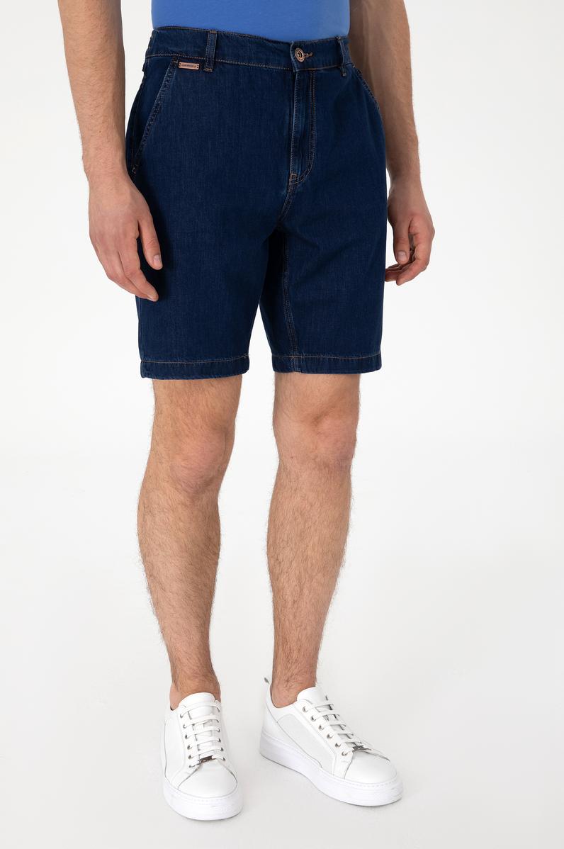 Erkek Eflatun Jean Şort