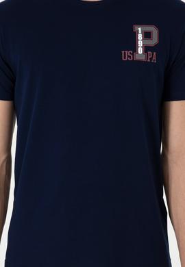 Erkek Regular Fit Bisiklet Yaka Lacivert Tişört - 50306897056