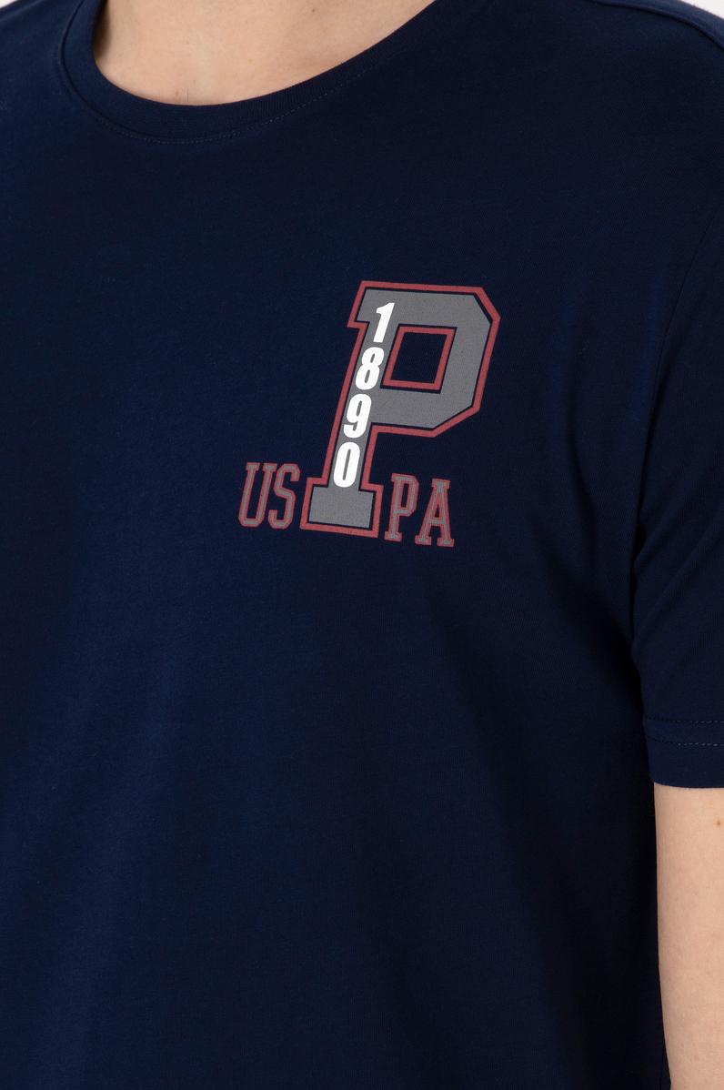 Erkek Regular Fit Bisiklet Yaka Lacivert Tişört