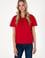 Kadın Kırmızı Bisiklet Yaka Tişört