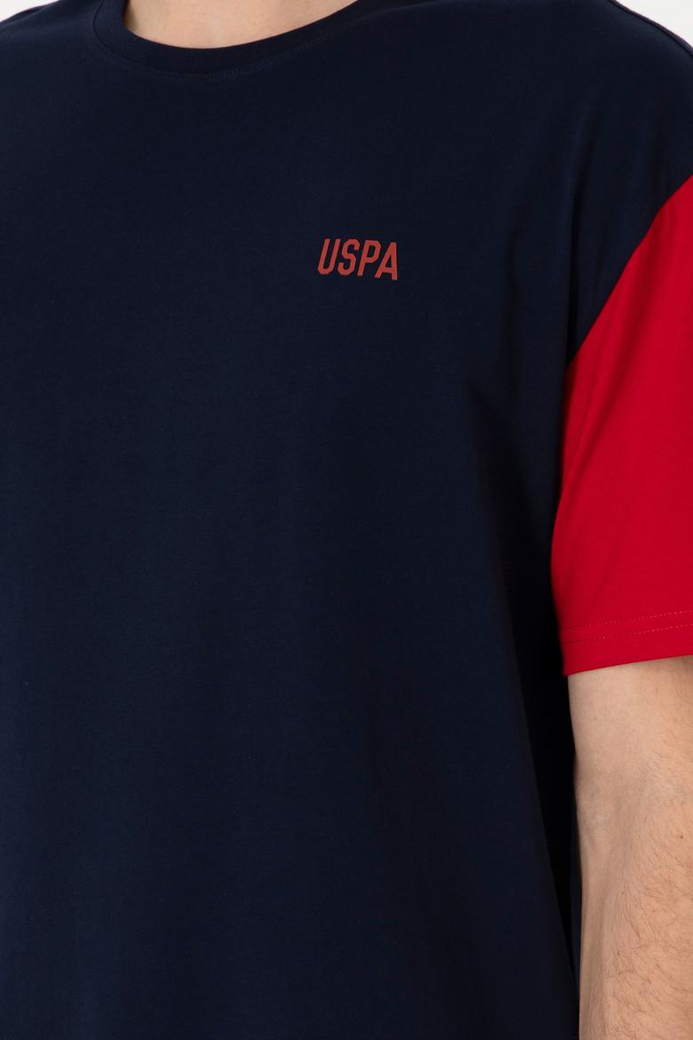 Erkek Comfort Fit Bisiklet Yaka Lacivert Tişört - 50306921008