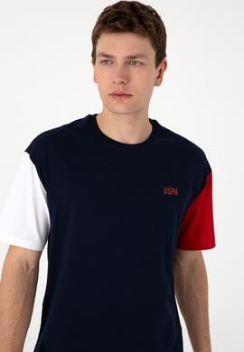 Erkek Comfort Fit Bisiklet Yaka Lacivert Tişört - 50306921008