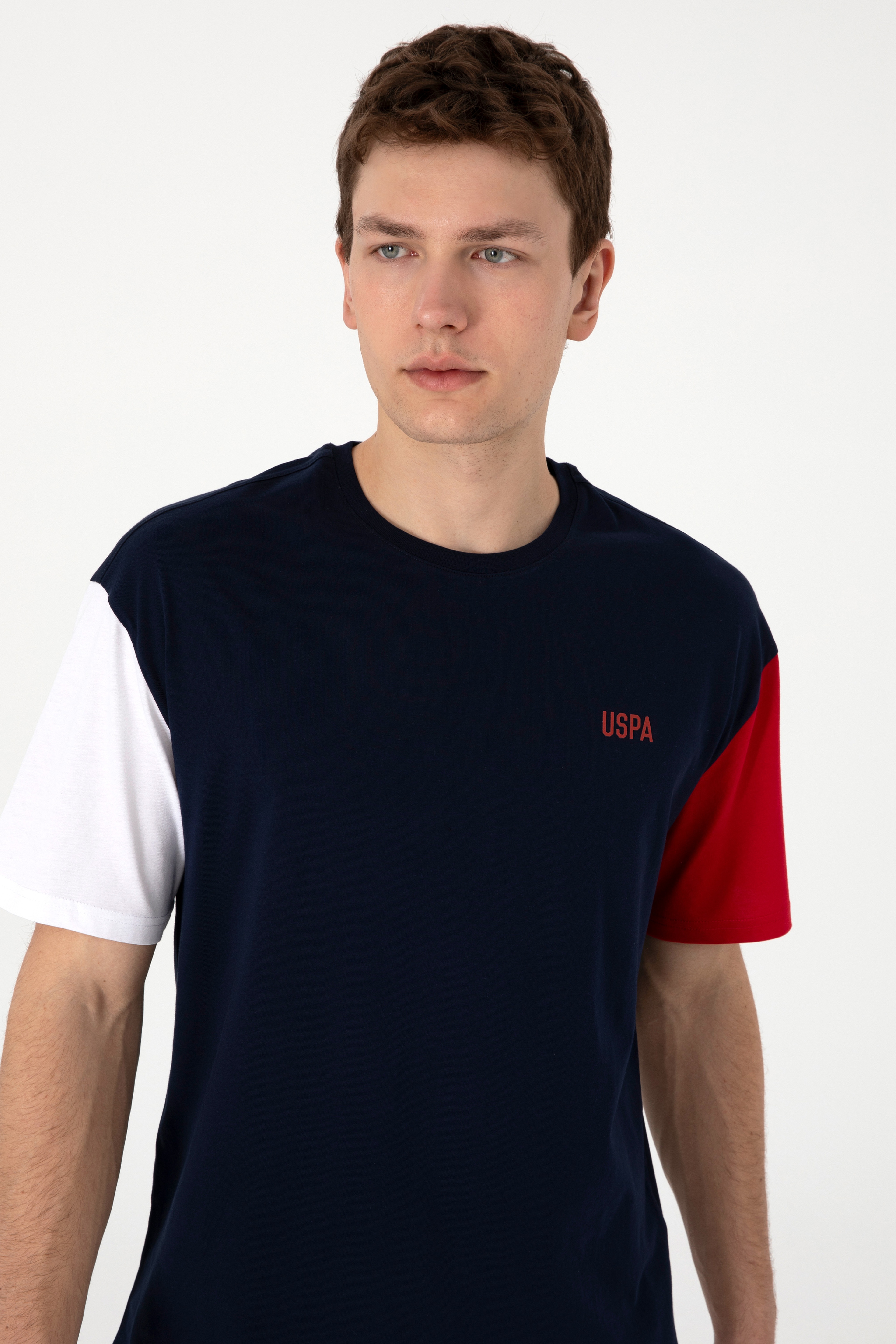 Erkek Comfort Fit Bisiklet Yaka Lacivert Tişört - Image 2