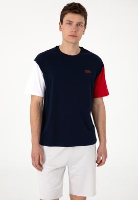 Erkek Comfort Fit Bisiklet Yaka Lacivert Tişört - 50306921008