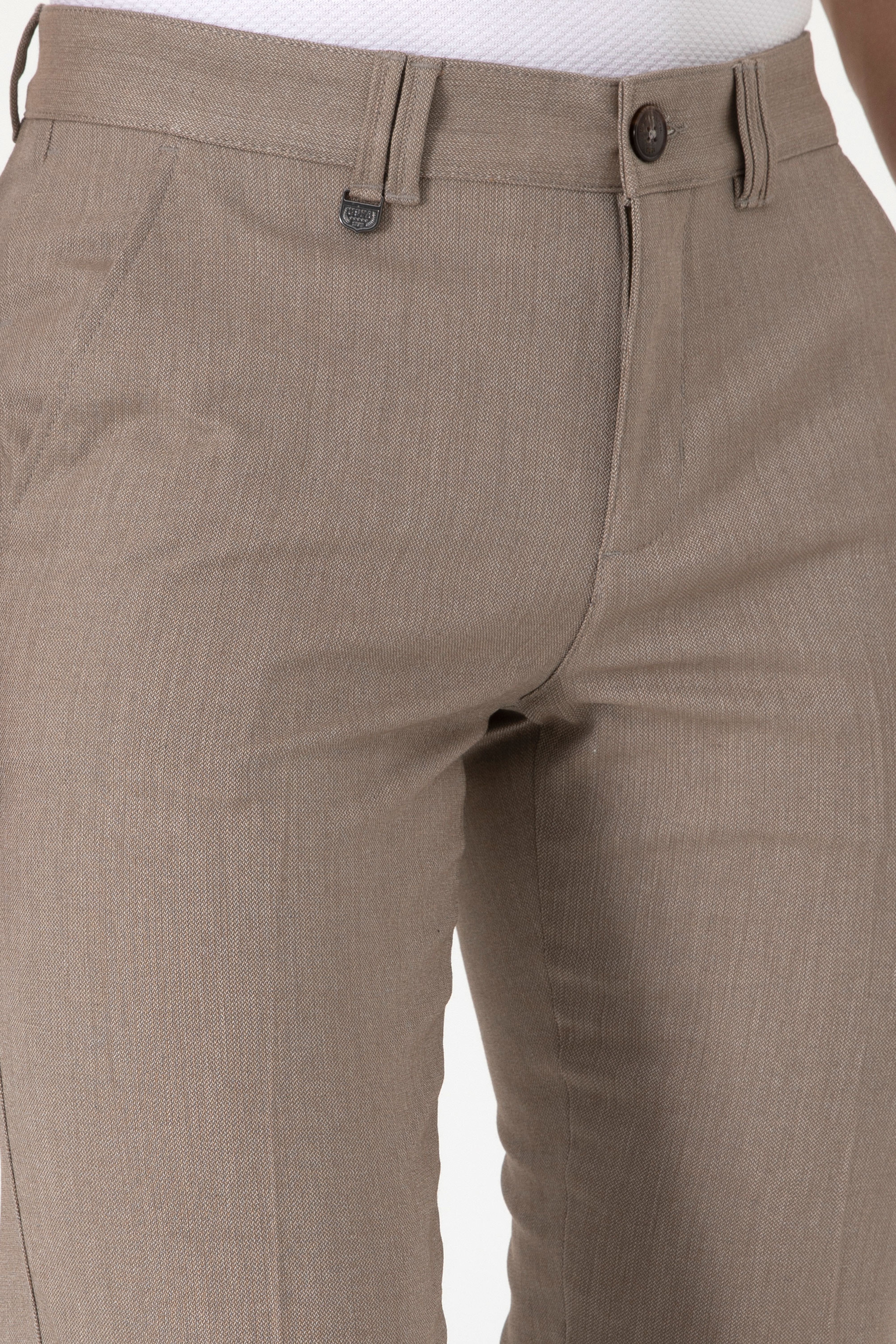 Erkek Slim Fit Haki Kanvas Pantolon - Image 5