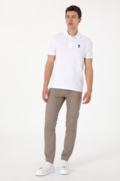 Erkek Slim Fit Haki Kanvas Pantolon