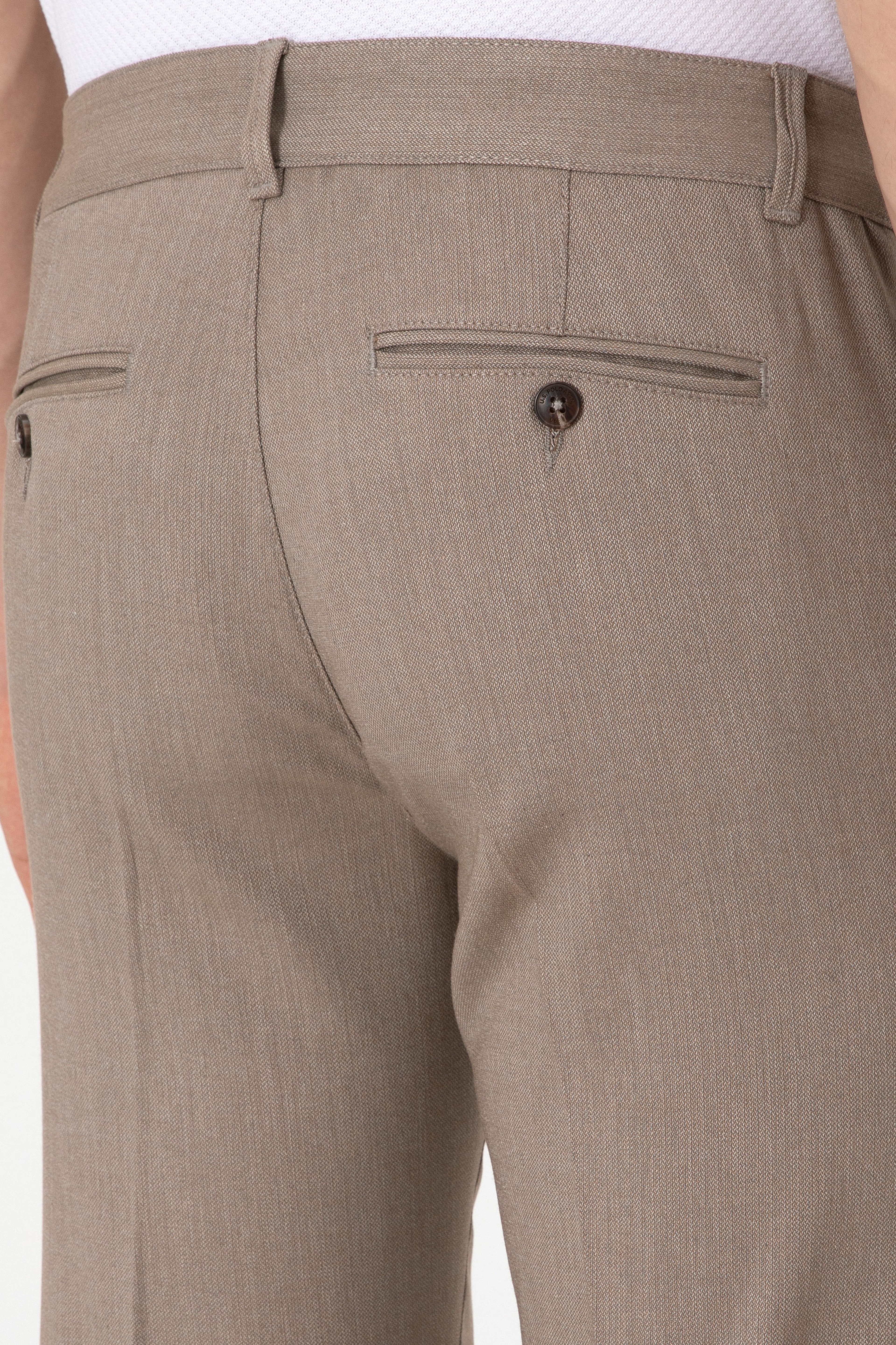 Erkek Slim Fit Haki Kanvas Pantolon - Image 6