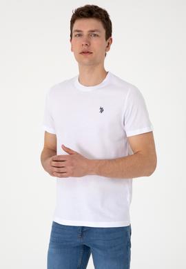 Erkek Regular Fit Bisiklet Yaka Beyaz Tişört - 50306913007