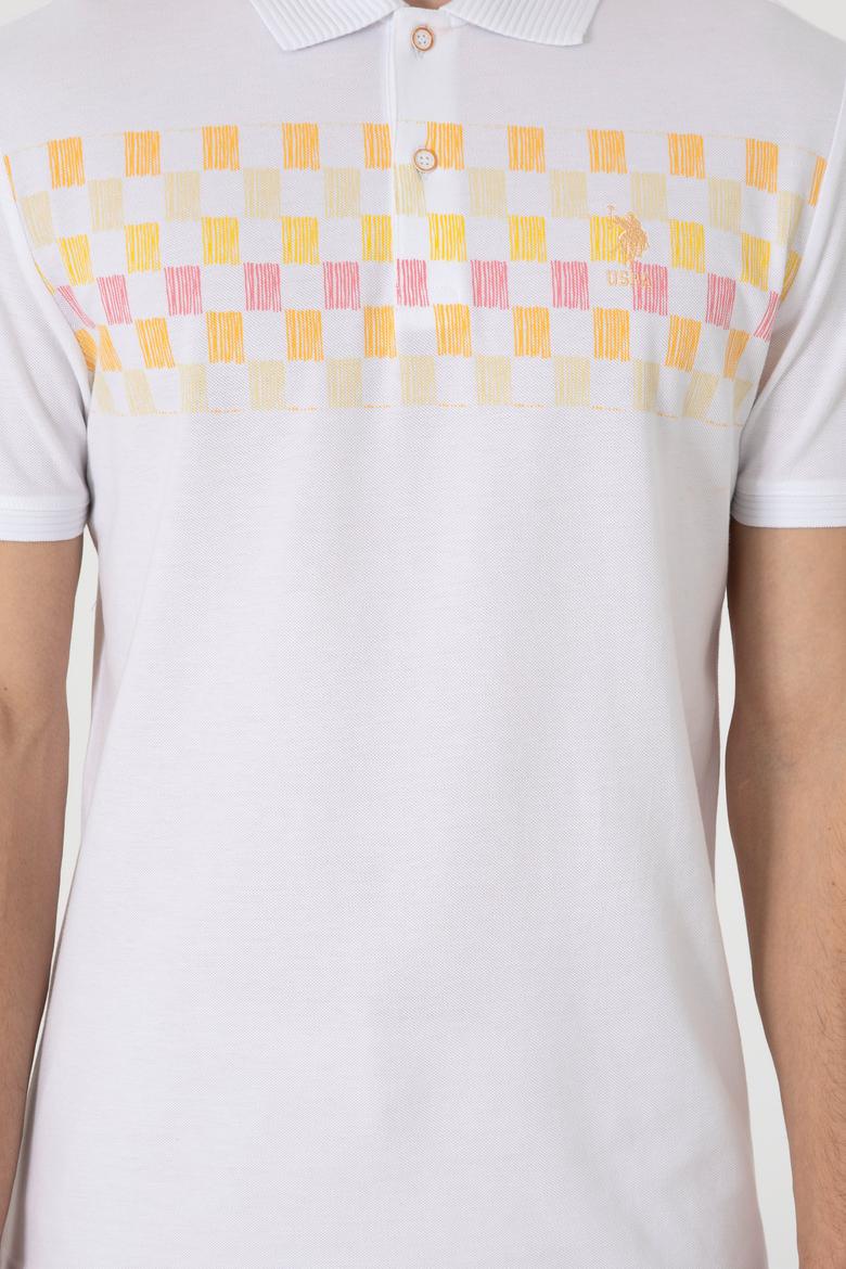 Erkek Regular Fit Polo Yaka Turuncu Tişört - 50300386026