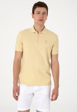 Erkek Regular Fit Polo Yaka Açık Haki Tişört - 50299601020