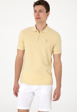 Erkek Regular Fit Polo Yaka Açık Haki Tişört - 50299601020