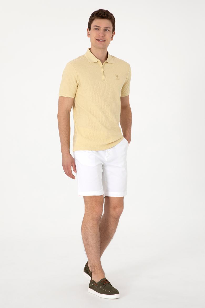 Erkek Regular Fit Polo Yaka Açık Haki Tişört - 50299601020