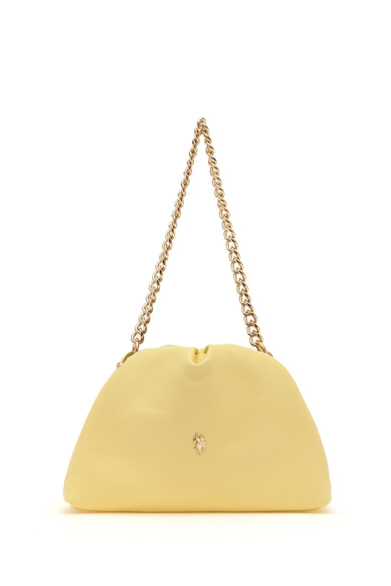 Kadın Sarı Kuzu Derisi Kol Çantası - 50318231004