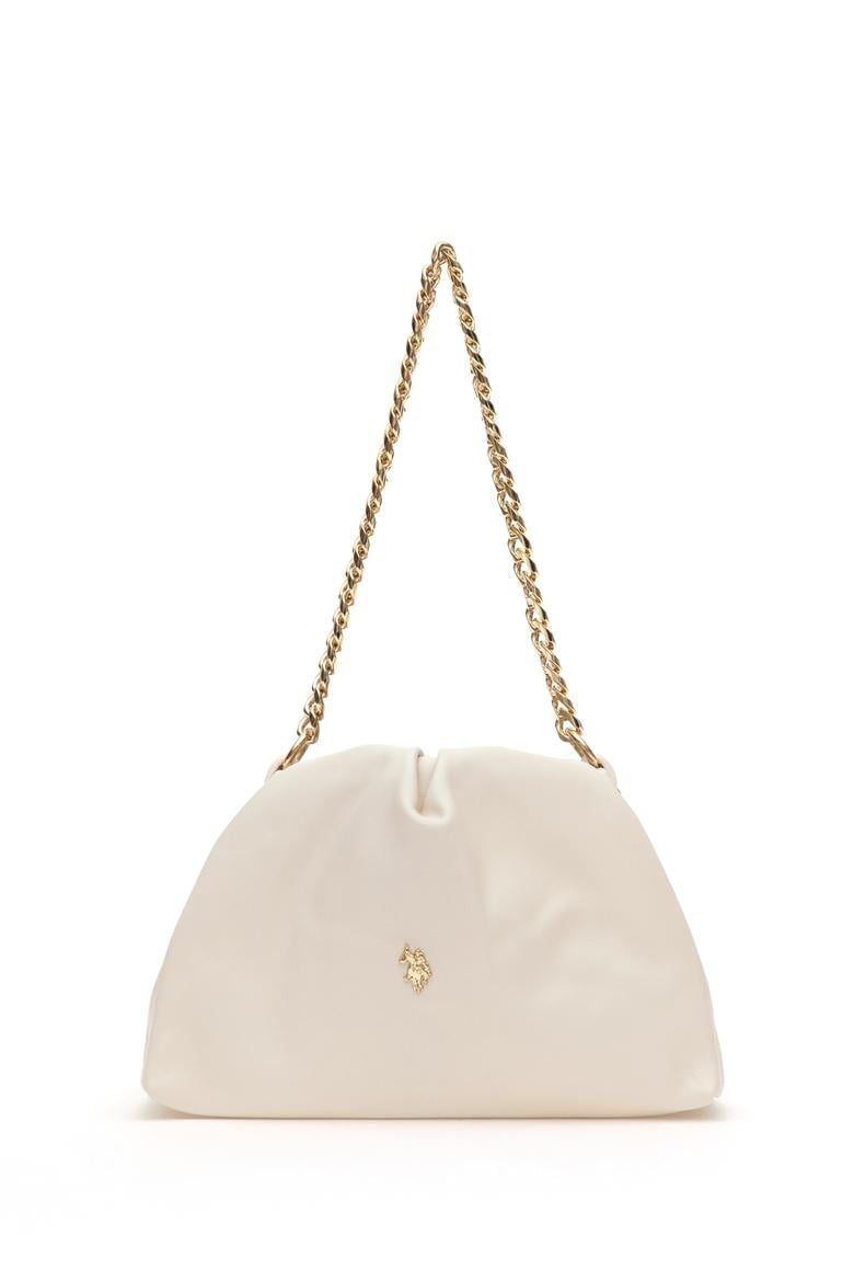 Kadın Beyaz Kuzu Derisi Kol Çantası - 50318231003