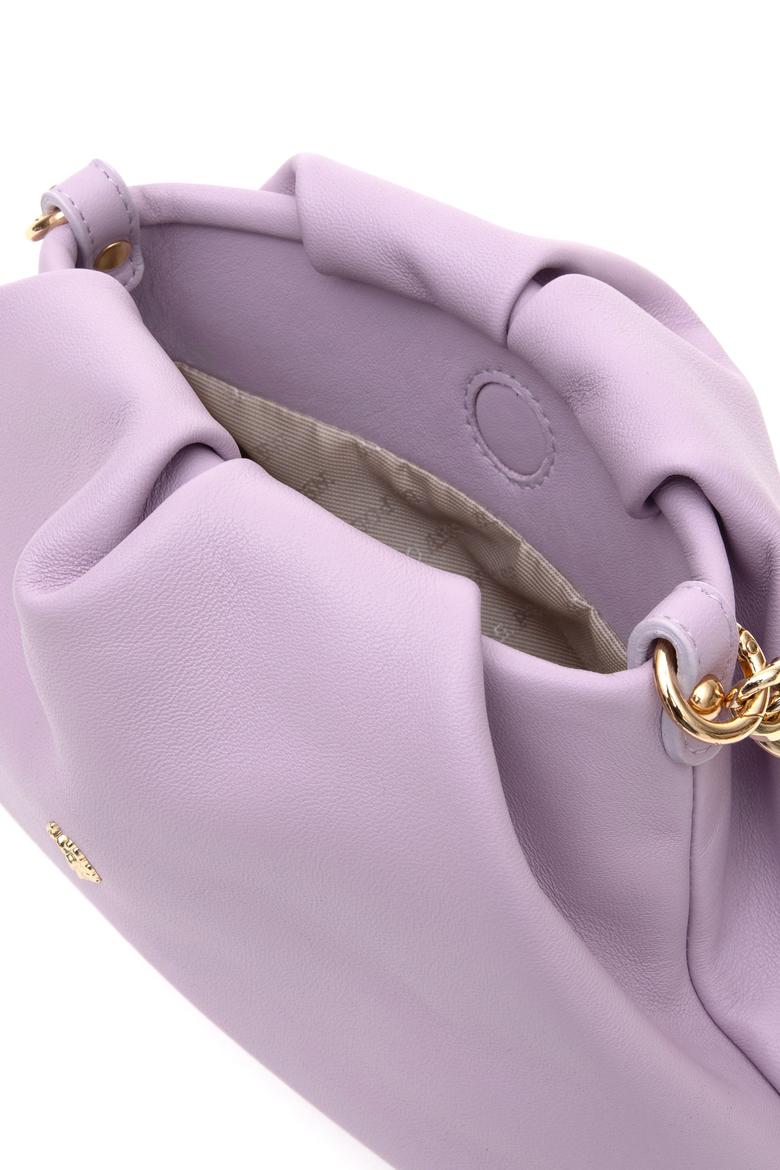 Kadın Lila Kuzu Derisi Kol Çantası - 50318231007