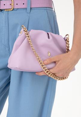 Kadın Lila Kuzu Derisi Kol Çantası - 50318231007