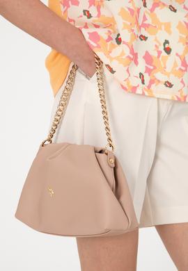 Kadın Pudra Kuzu Derisi Kol Çantası - 50318231006