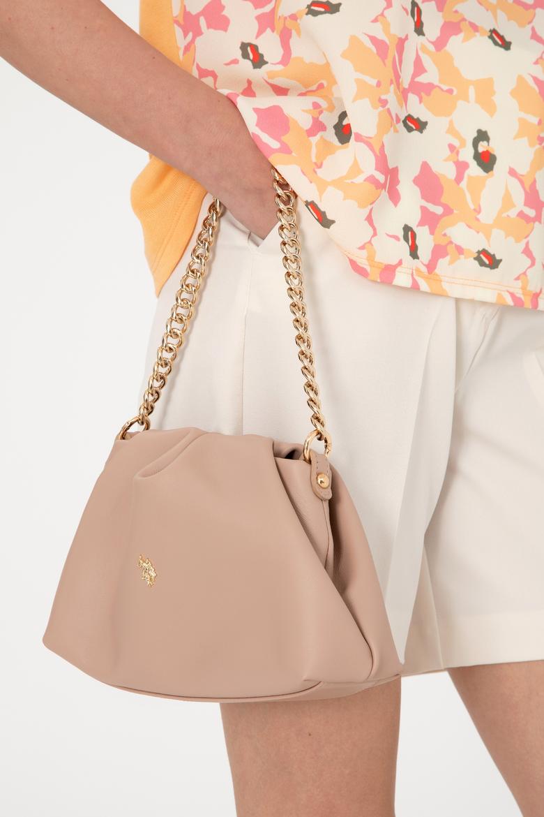 Kadın Pudra Kuzu Derisi Kol Çantası - 50318231006