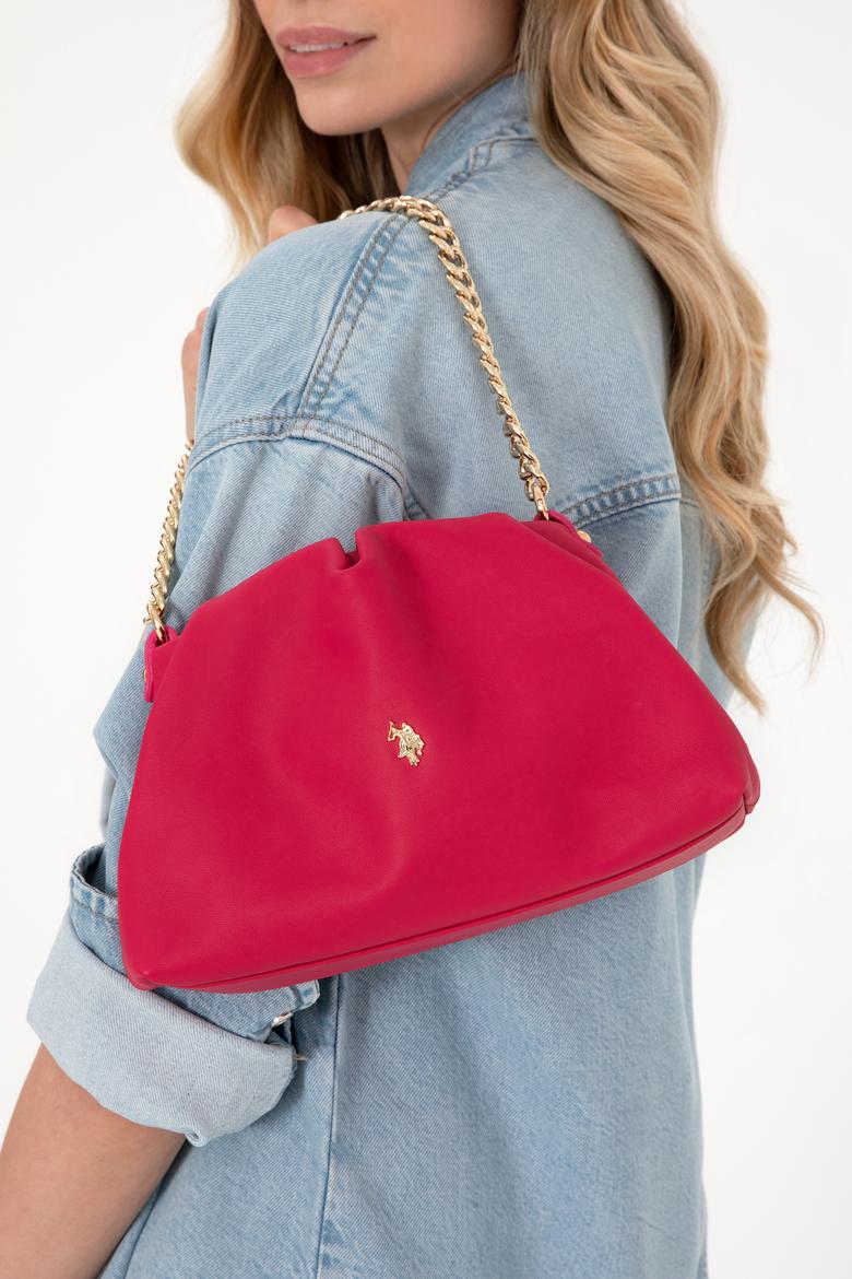 Kadın Fuşya Kuzu Derisi Kol Çantası - 50318231010