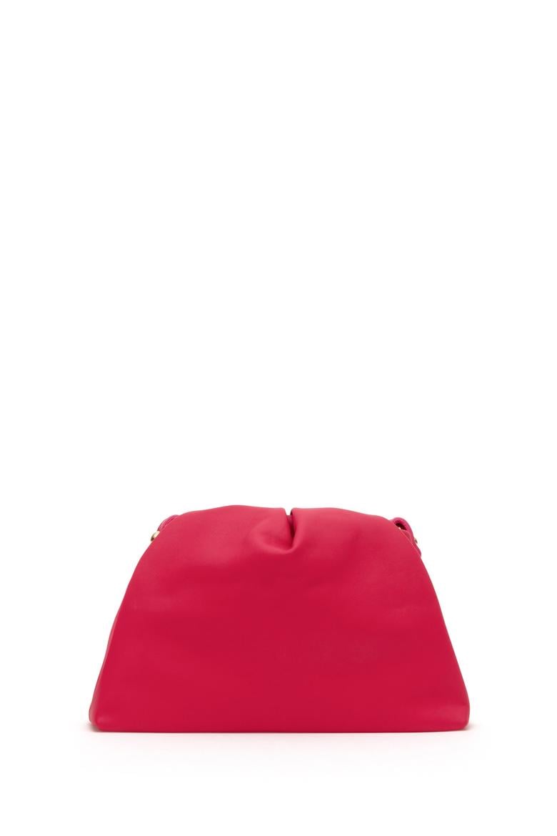 Kadın Fuşya Kuzu Derisi Kol Çantası - 50318231010